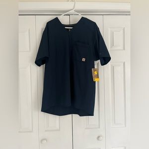 Carhartt Men’s Scrub Top Navy Blue Large